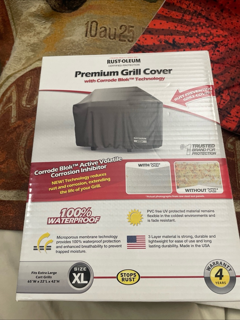 Rust-Oleum Premium Universal Grill Cover 65”x 22”x 42” NEW XL